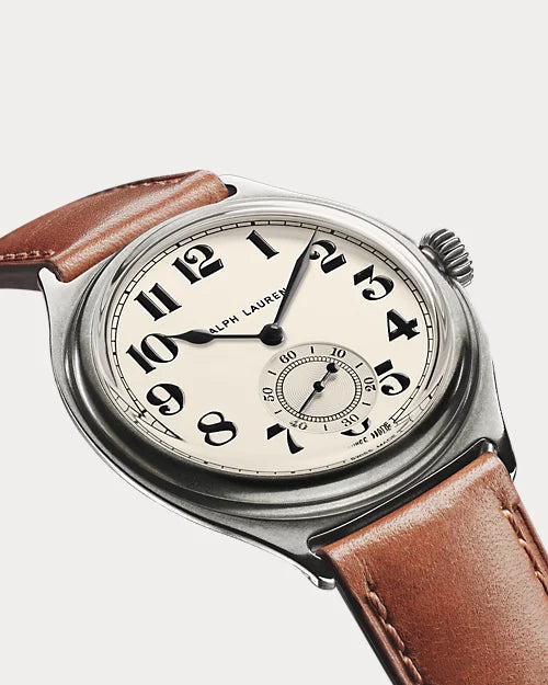 Ralph Lauren 40 MM Vintage 67 Opalin Silver Dial