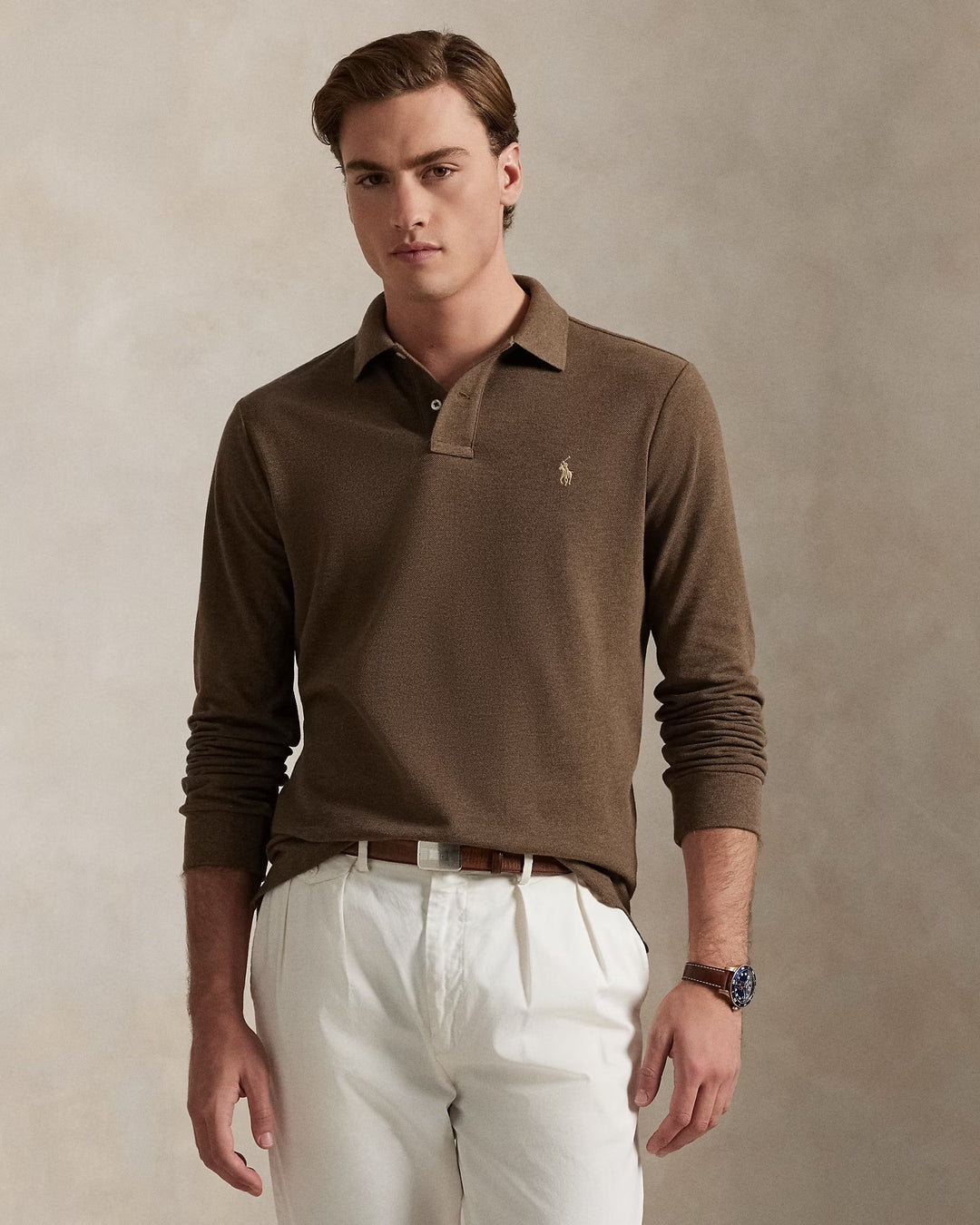 Ralph Lauren Mesh Long-Sleeve Polo Shirt – All Fits