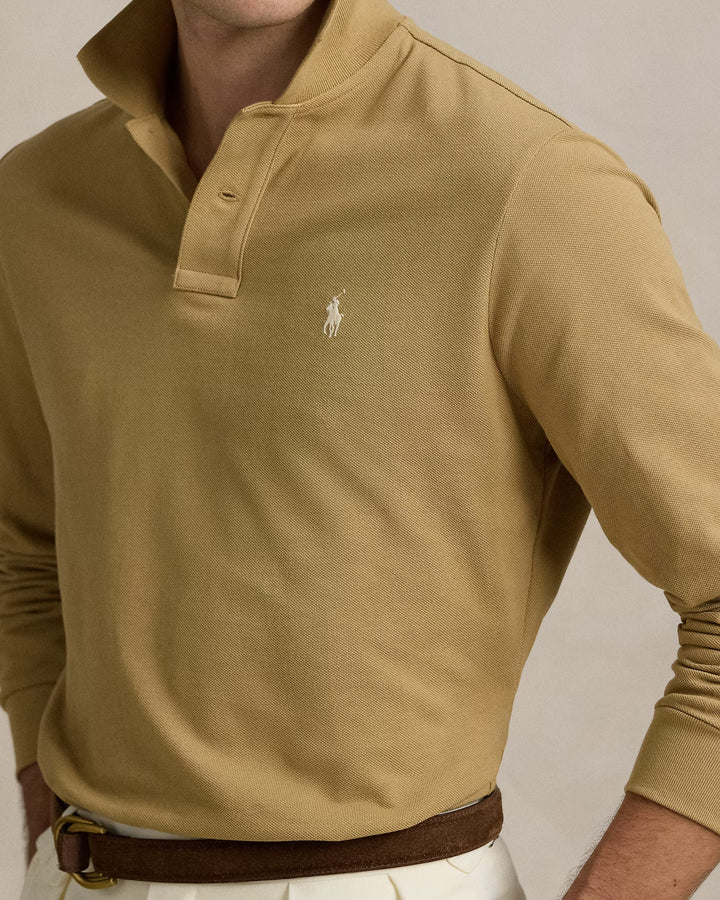 Ralph Lauren Mesh Long-Sleeve Polo Shirt – All Fits