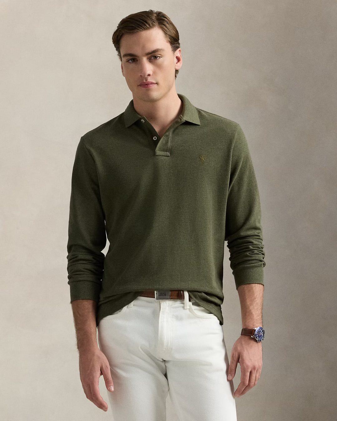 Ralph Lauren Mesh Long-Sleeve Polo Shirt – All Fits