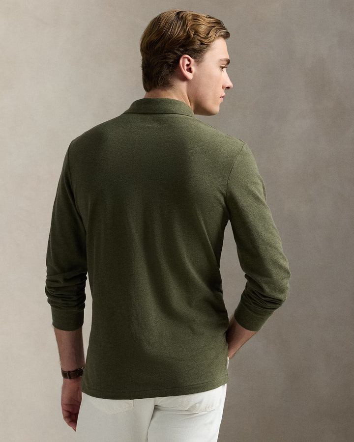 Ralph Lauren Mesh Long-Sleeve Polo Shirt – All Fits