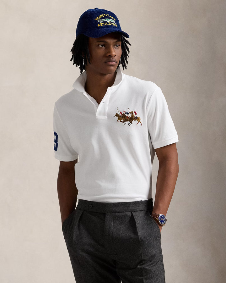 Ralph Lauren Classic Fit Triple-Pony Mesh Polo Shirt