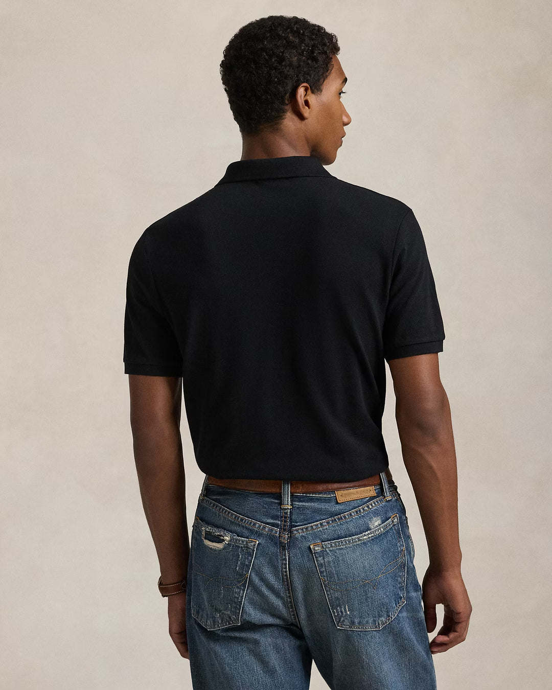 Ralph Lauren Classic Fit Triple-Pony Mesh Polo Shirt