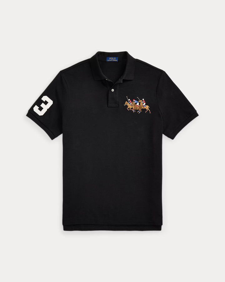 Ralph Lauren Classic Fit Triple-Pony Mesh Polo Shirt