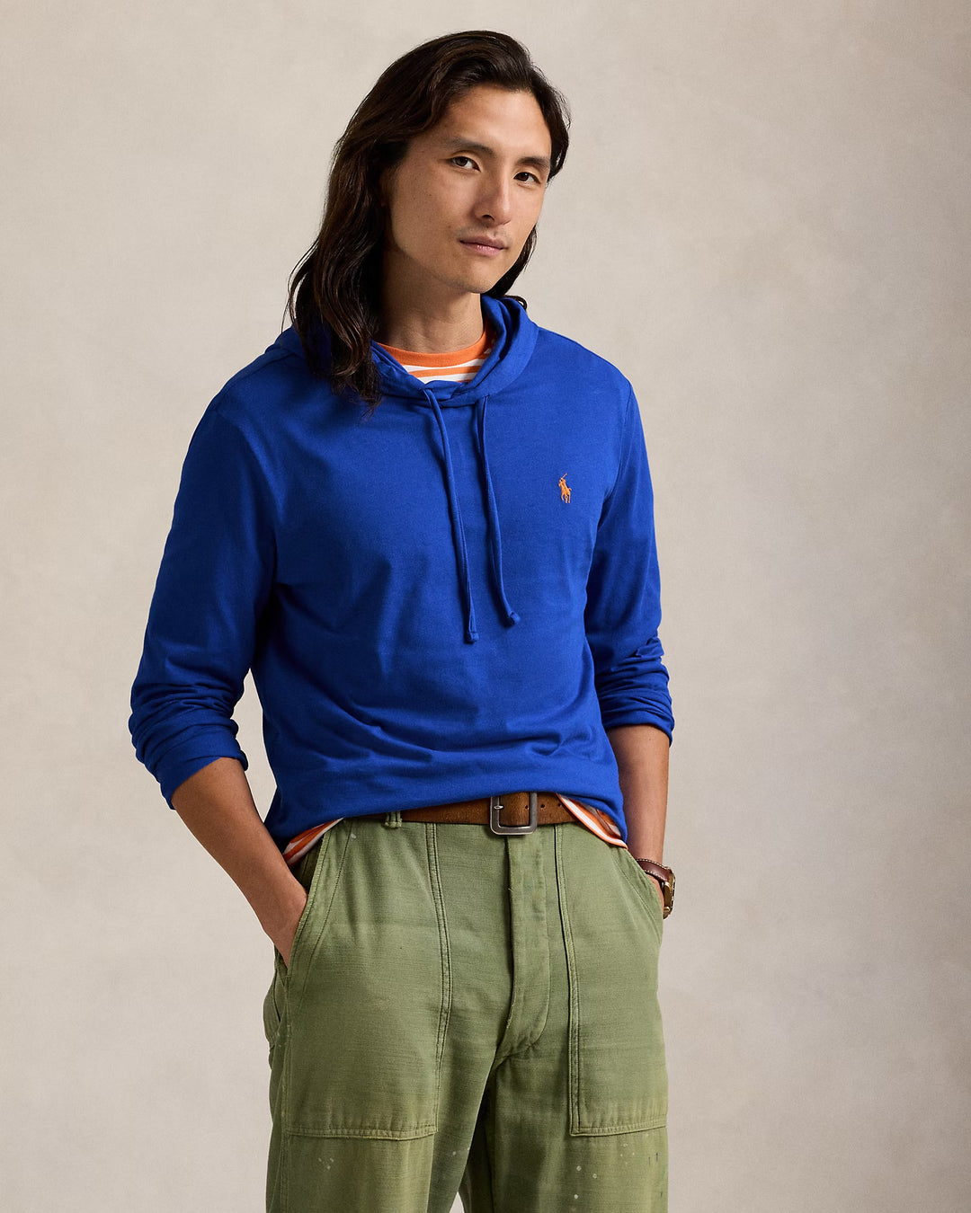 Ralph Lauren Jersey Hooded T-Shirt