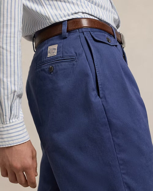 Ralph Lauren Whitman Relaxed Fit Pleated Chino Pant