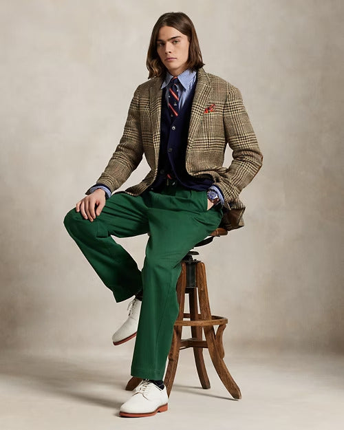 Ralph Lauren Whitman Relaxed Fit Pleated Chino Pant