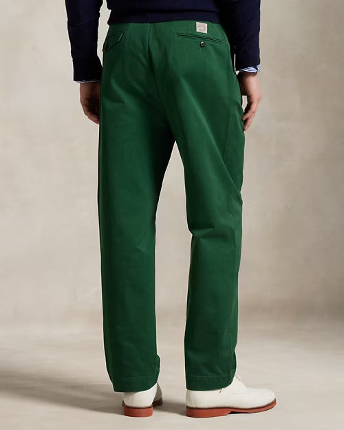 Ralph Lauren Whitman Relaxed Fit Pleated Chino Pant