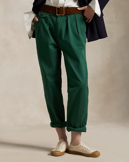Ralph Lauren Whitman Relaxed Fit Pleated Chino Pant