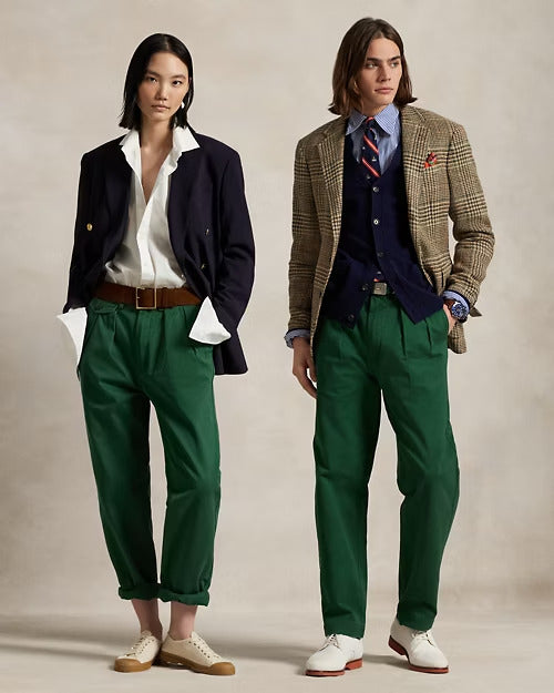 Ralph Lauren Whitman Relaxed Fit Pleated Chino Pant