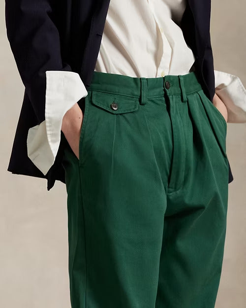 Ralph Lauren Whitman Relaxed Fit Pleated Chino Pant