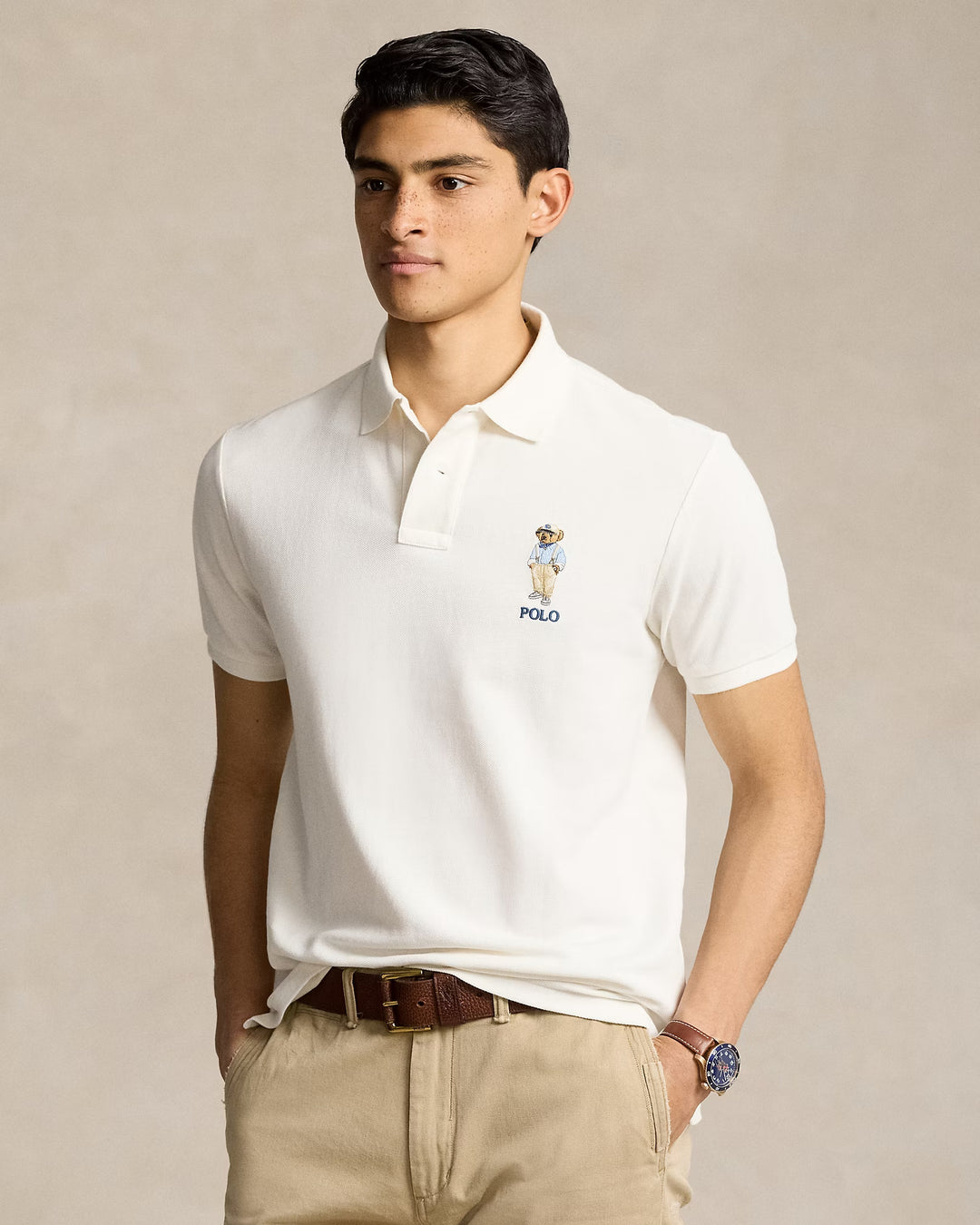 Ralph Lauren Classic Fit Polo Bear Mesh Polo Shirt