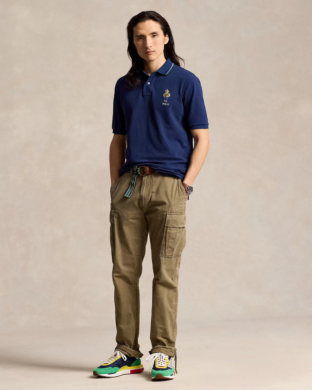 Ralph Lauren Classic Fit Polo Bear Mesh Polo Shirt