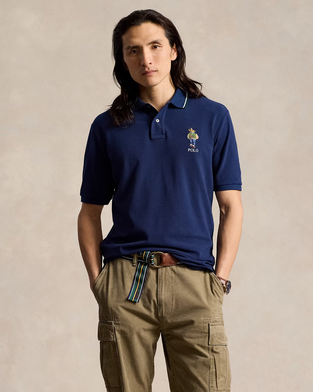 Ralph Lauren Classic Fit Polo Bear Mesh Polo Shirt