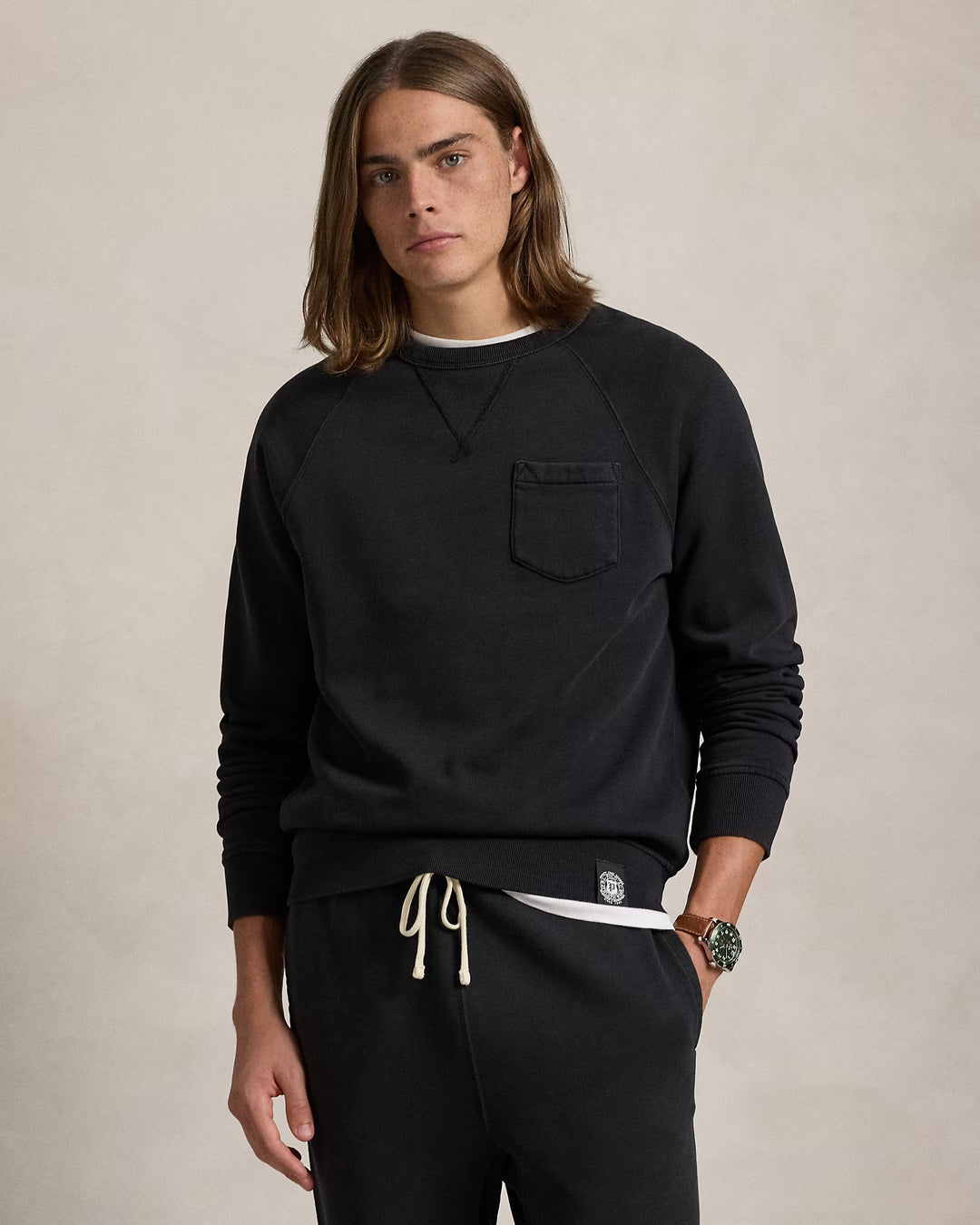 Ralph Lauren Garment-Dyed Fleece Sweatshirt