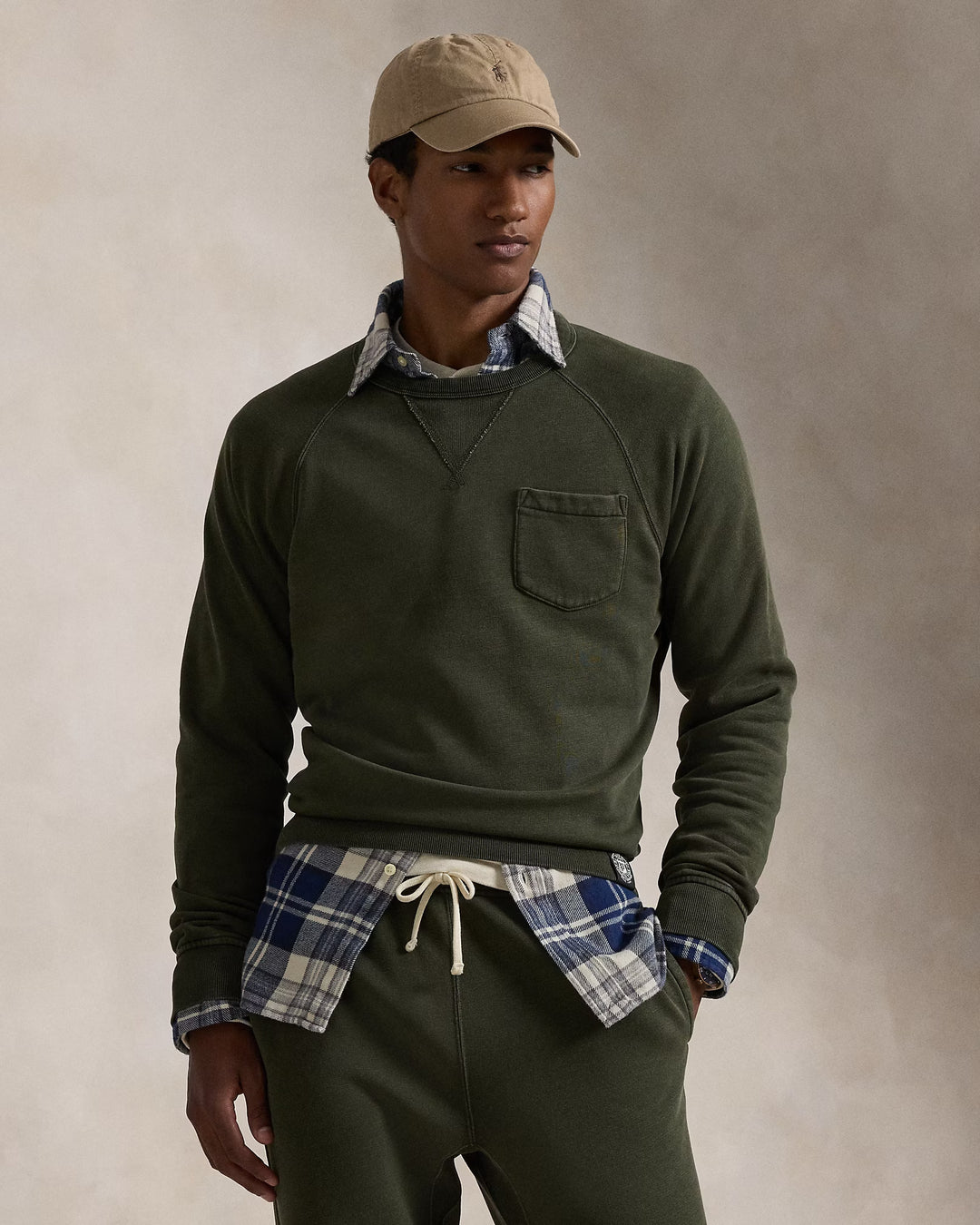 Ralph Lauren Garment-Dyed Fleece Sweatshirt