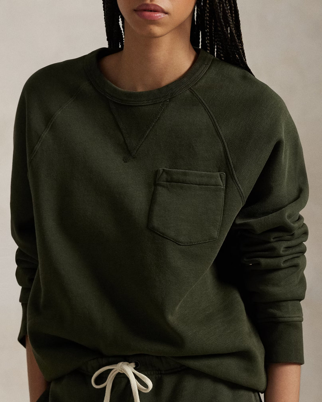 Ralph Lauren Garment-Dyed Fleece Sweatshirt