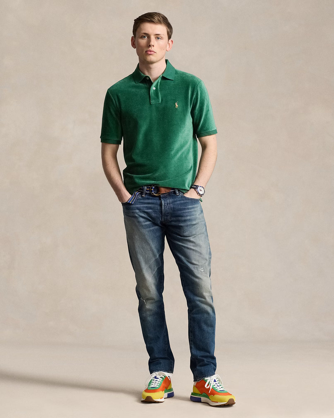 Ralph Lauren Classic Fit Knit Corduroy Polo Shirt