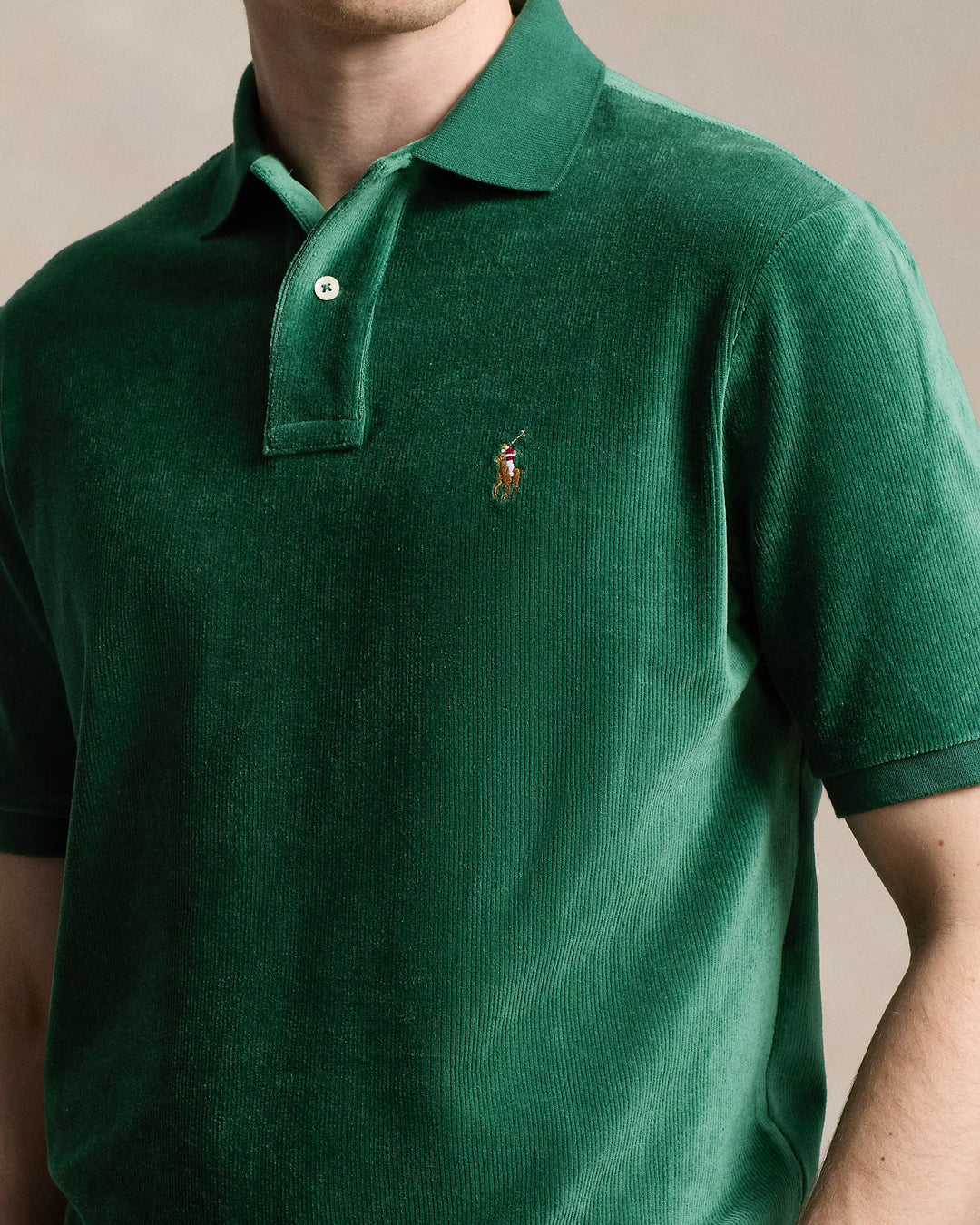 Ralph Lauren Classic Fit Knit Corduroy Polo Shirt