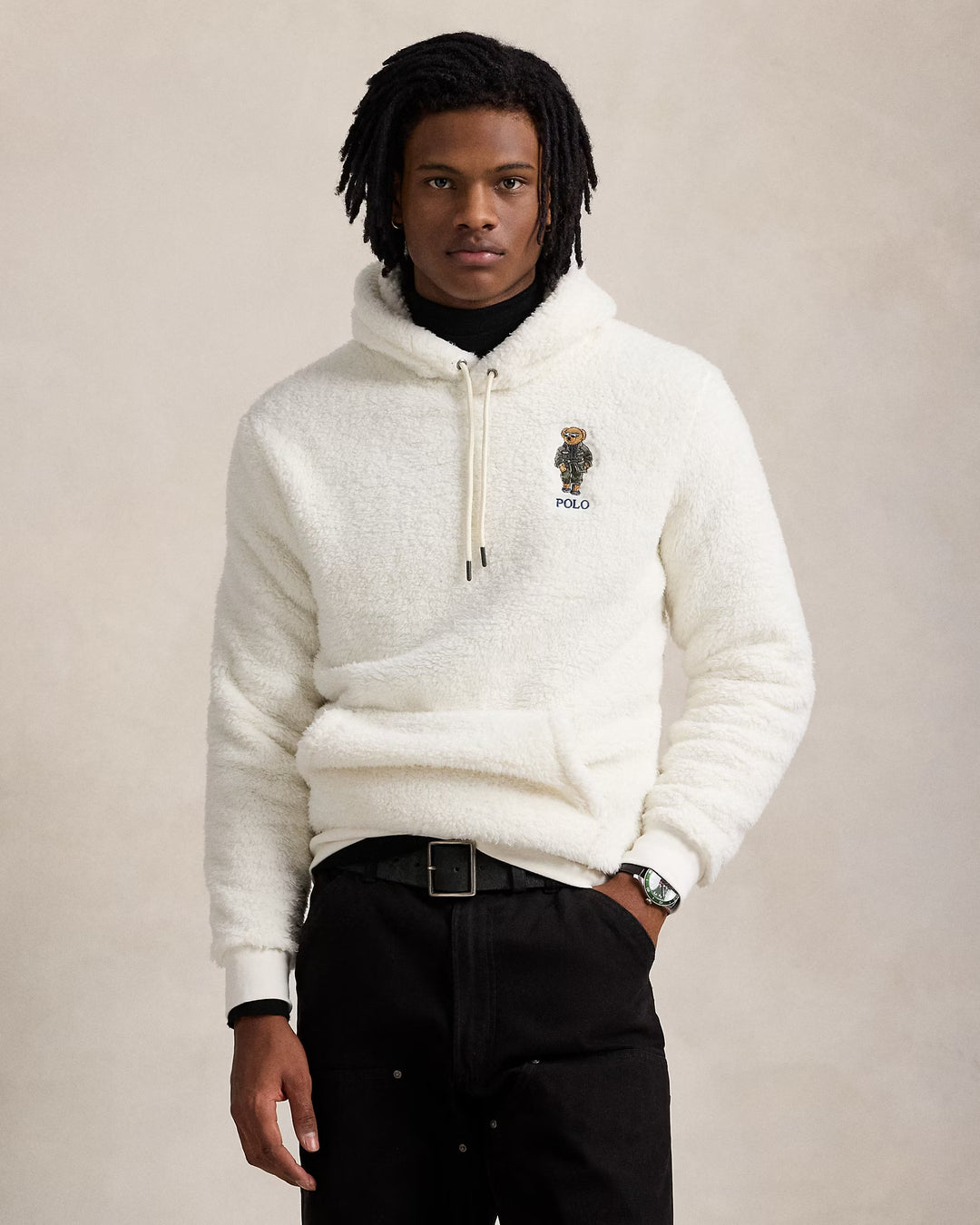 Ralph Lauren Polo Bear Pile Fleece Hoodie