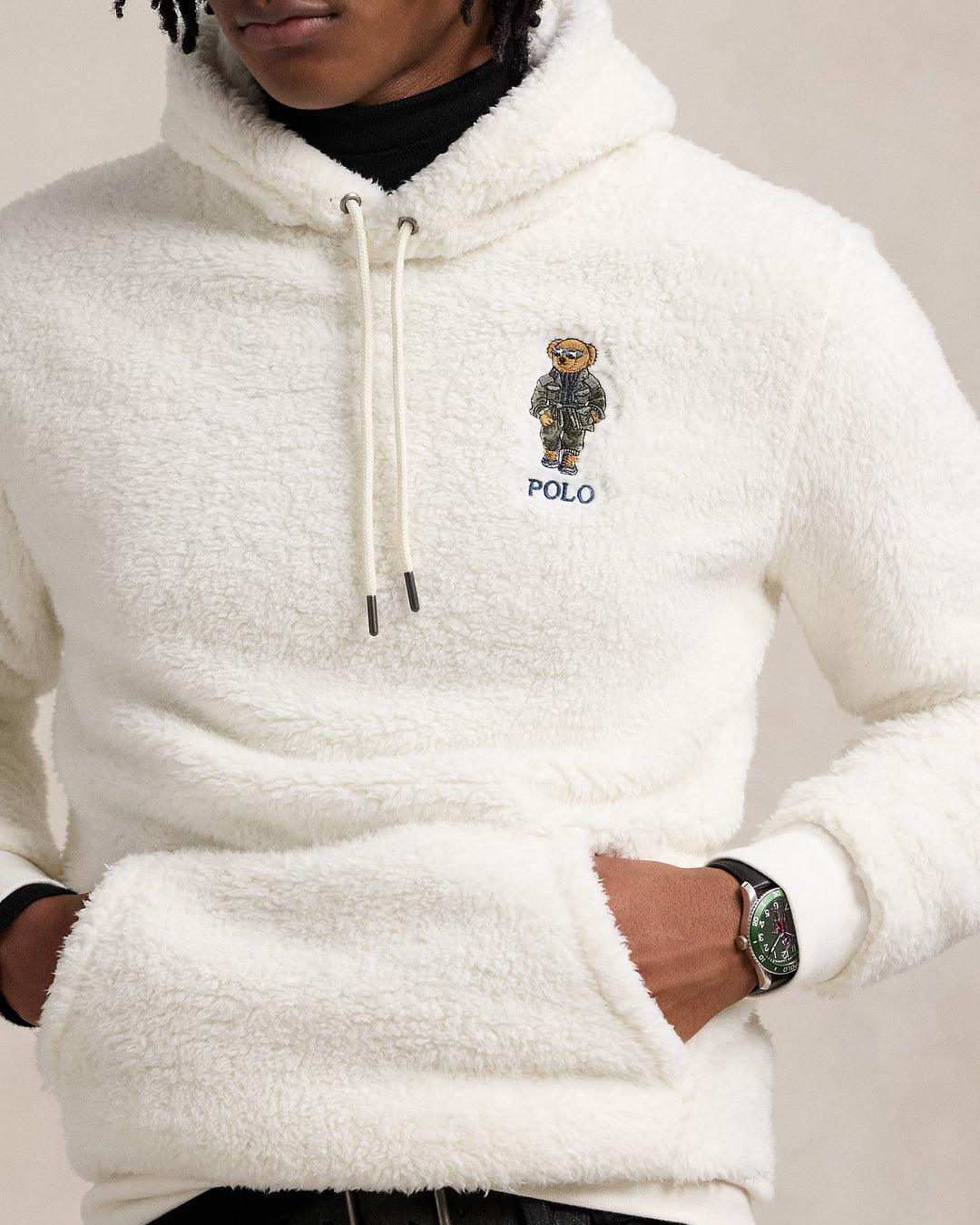 Ralph Lauren Polo Bear Pile Fleece Hoodie