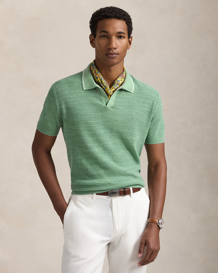 Ralph Lauren Textured Cotton-Linen Sweater