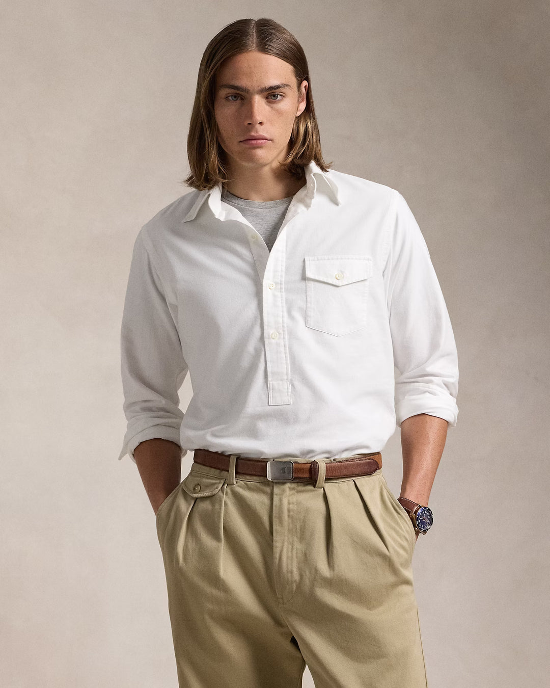 Ralph Lauren Classic Fit Oxford Popover Shirt
