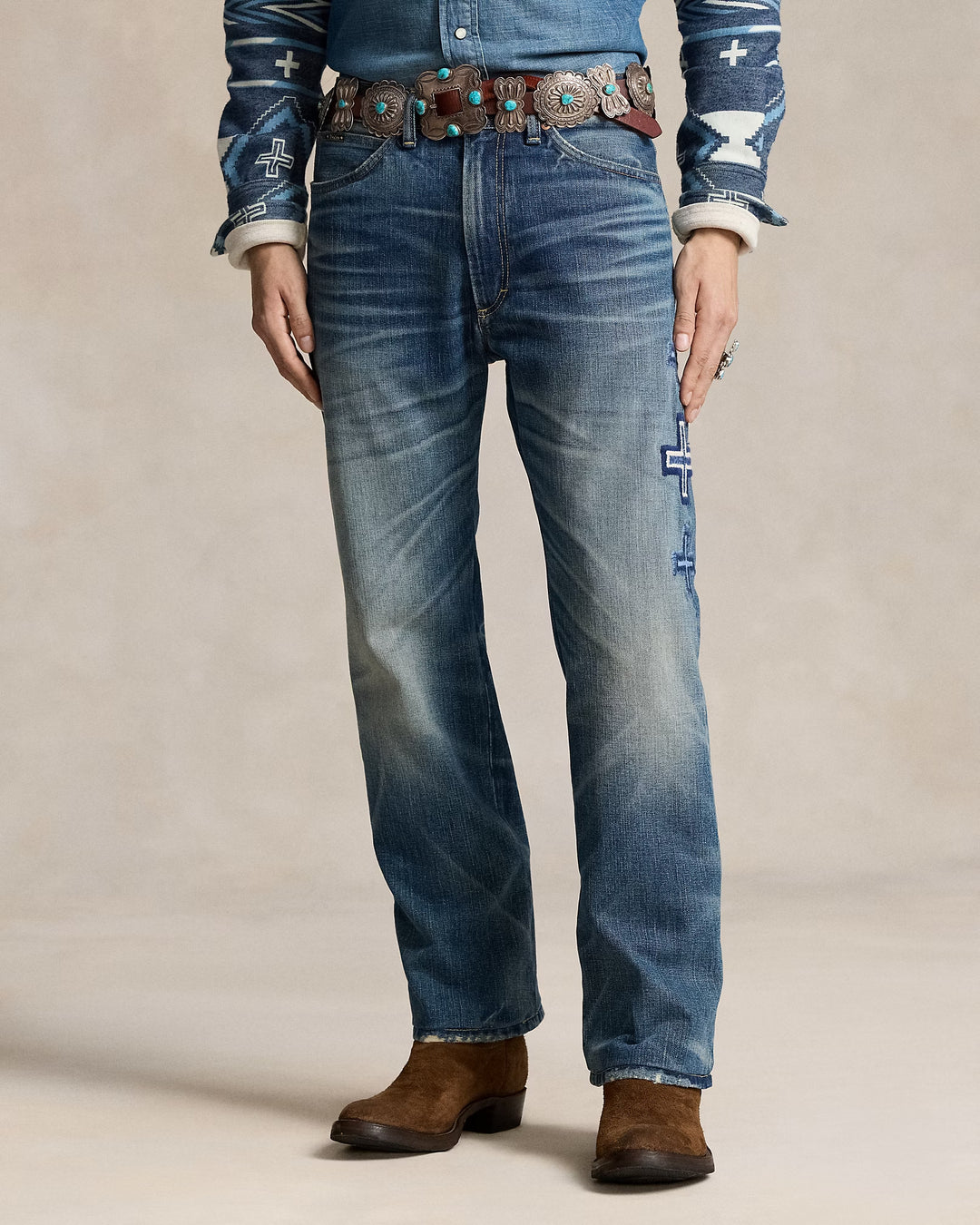 Ralph Lauren PRL x Naiomi Glasses Embroidered Jean