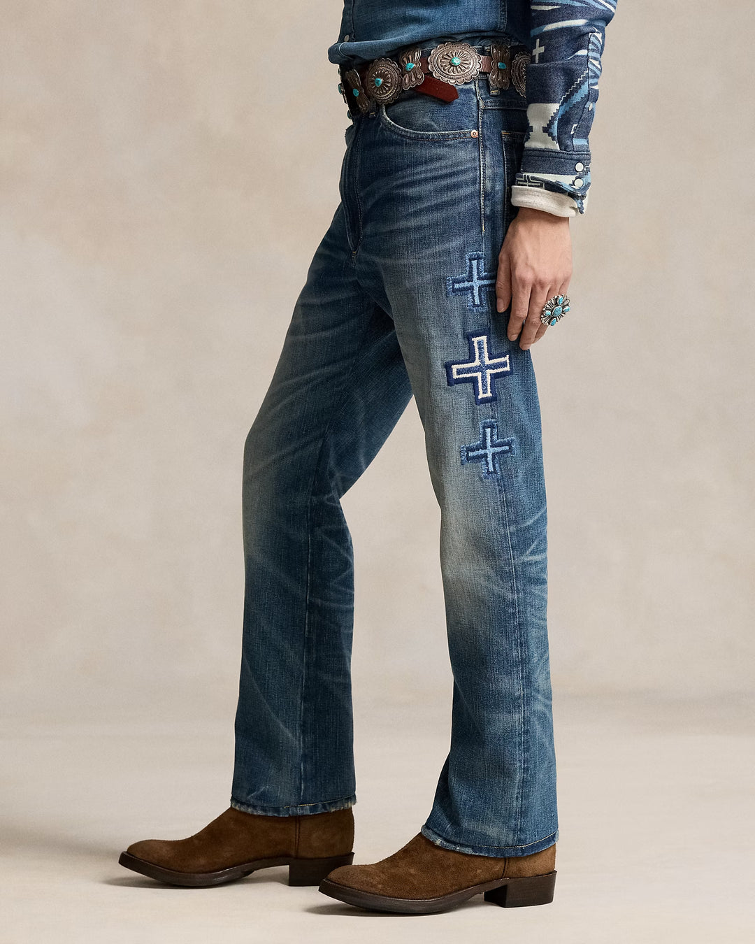 Ralph Lauren PRL x Naiomi Glasses Embroidered Jean