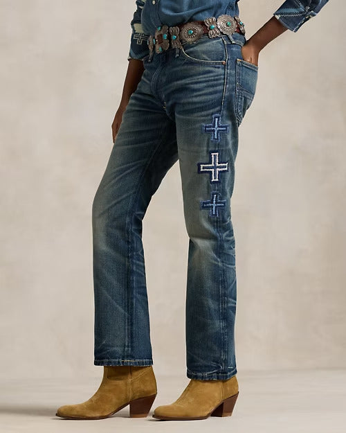 Ralph Lauren PRL x Naiomi Glasses Embroidered Jean