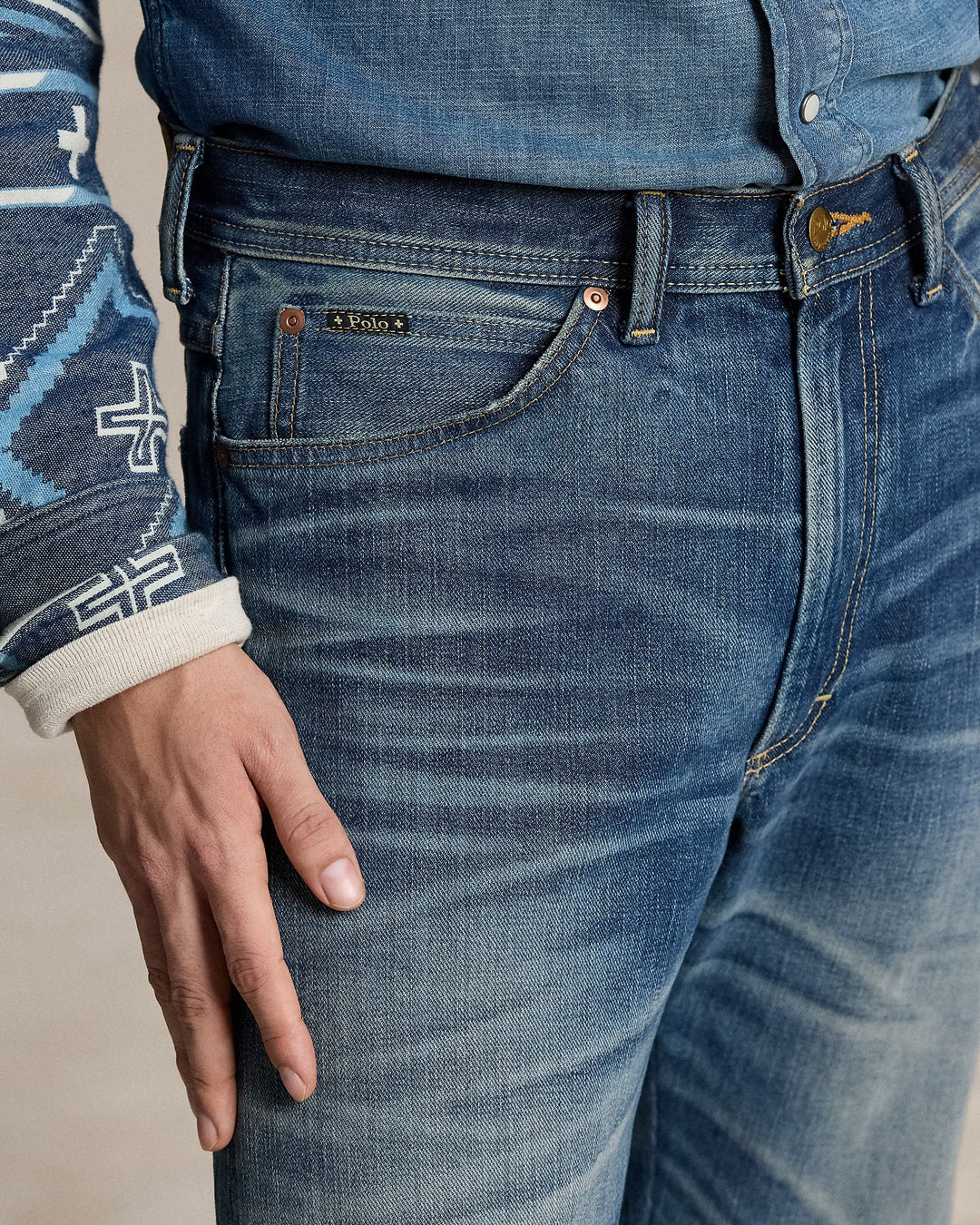 Ralph Lauren PRL x Naiomi Glasses Embroidered Jean