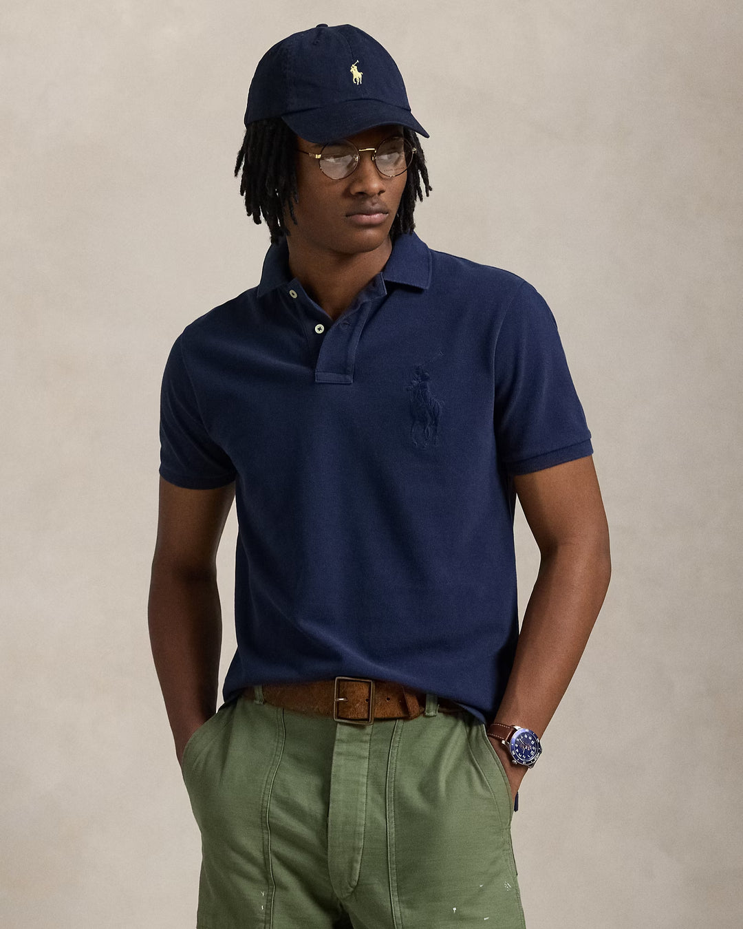 Ralph Lauren Classic Fit Big Pony Mesh Polo Shirt
