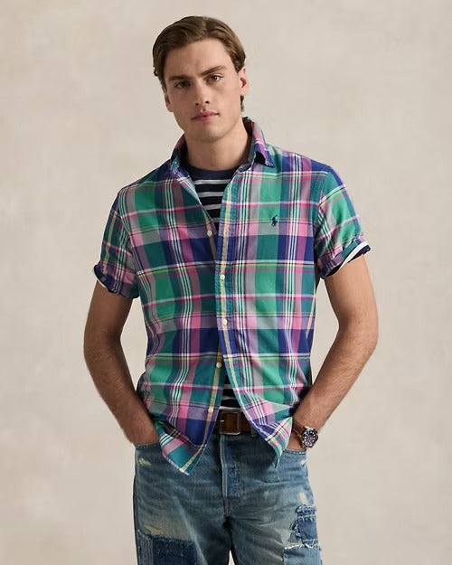 Ralph Lauren Classic Fit Plaid Oxford Shirt