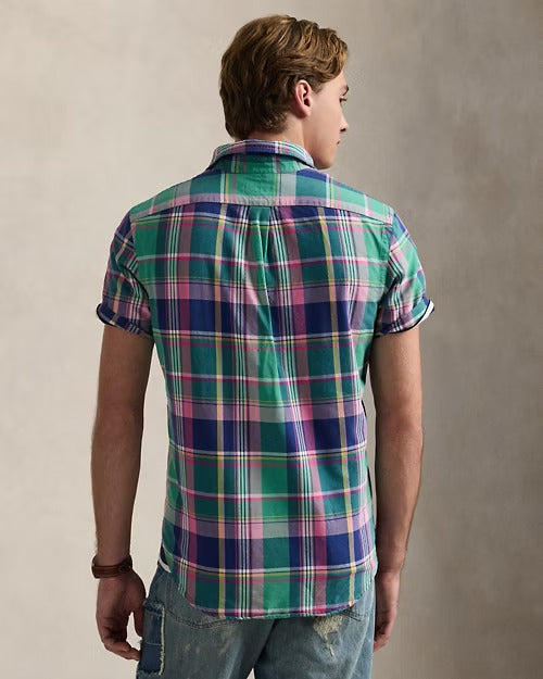 Ralph Lauren Classic Fit Plaid Oxford Shirt
