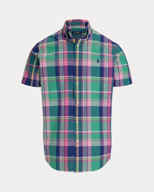 Ralph Lauren Classic Fit Plaid Oxford Shirt