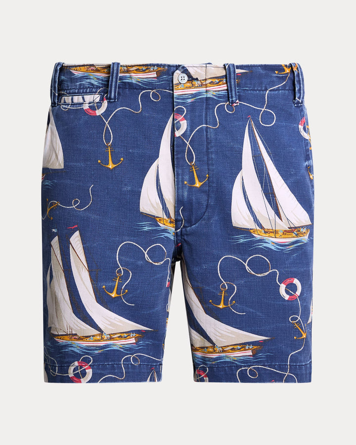 Ralph Lauren 8-Inch Straight Fit Sailboat Twill Short