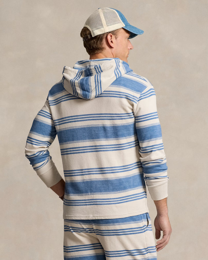 Ralph Lauren Striped Spa Terry Hoodie