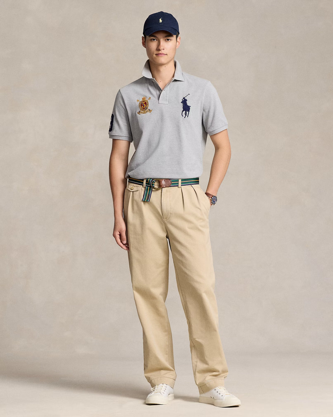 Ralph Lauren Classic Fit Big Pony Mesh Polo Shirt