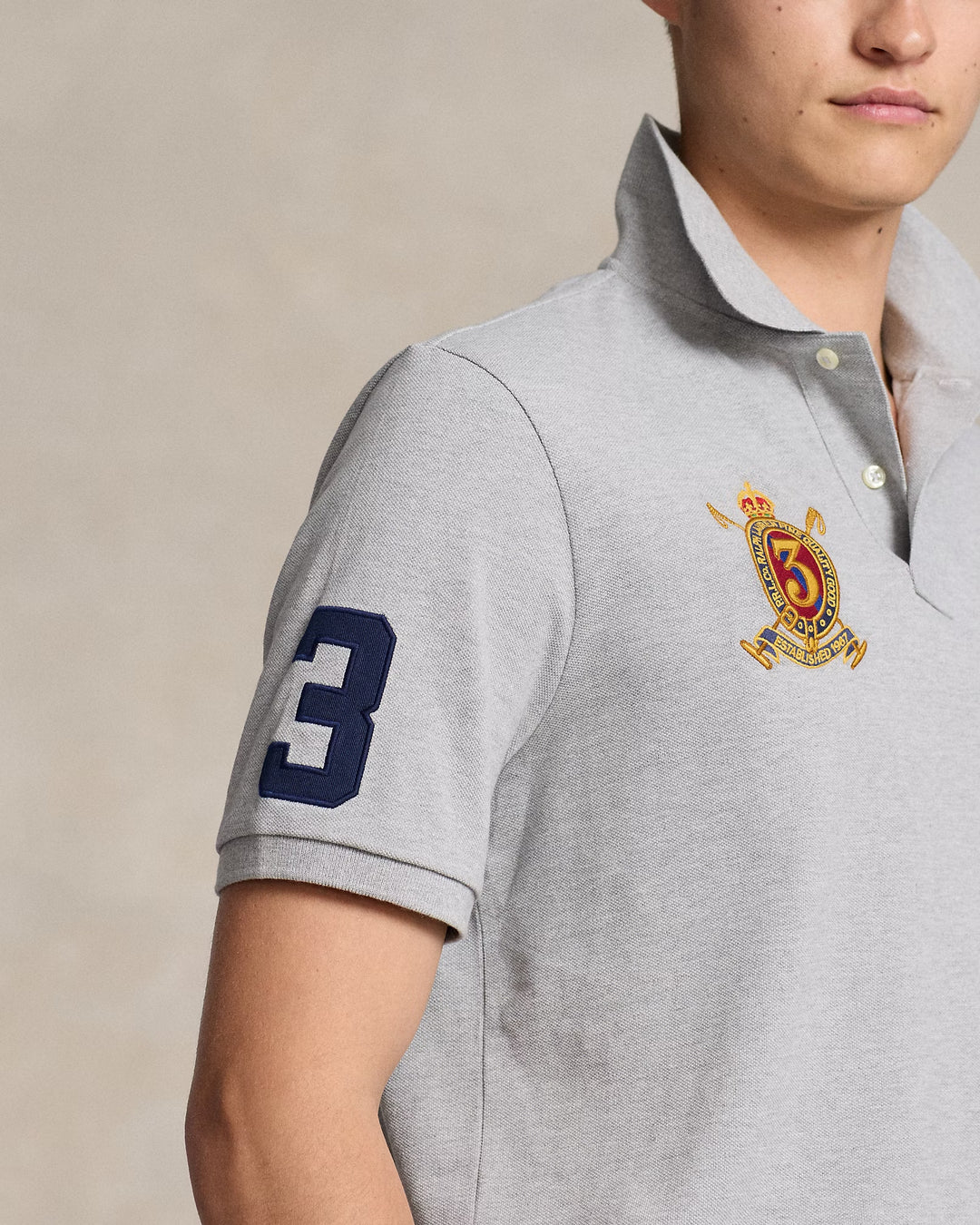 Ralph Lauren Classic Fit Big Pony Mesh Polo Shirt