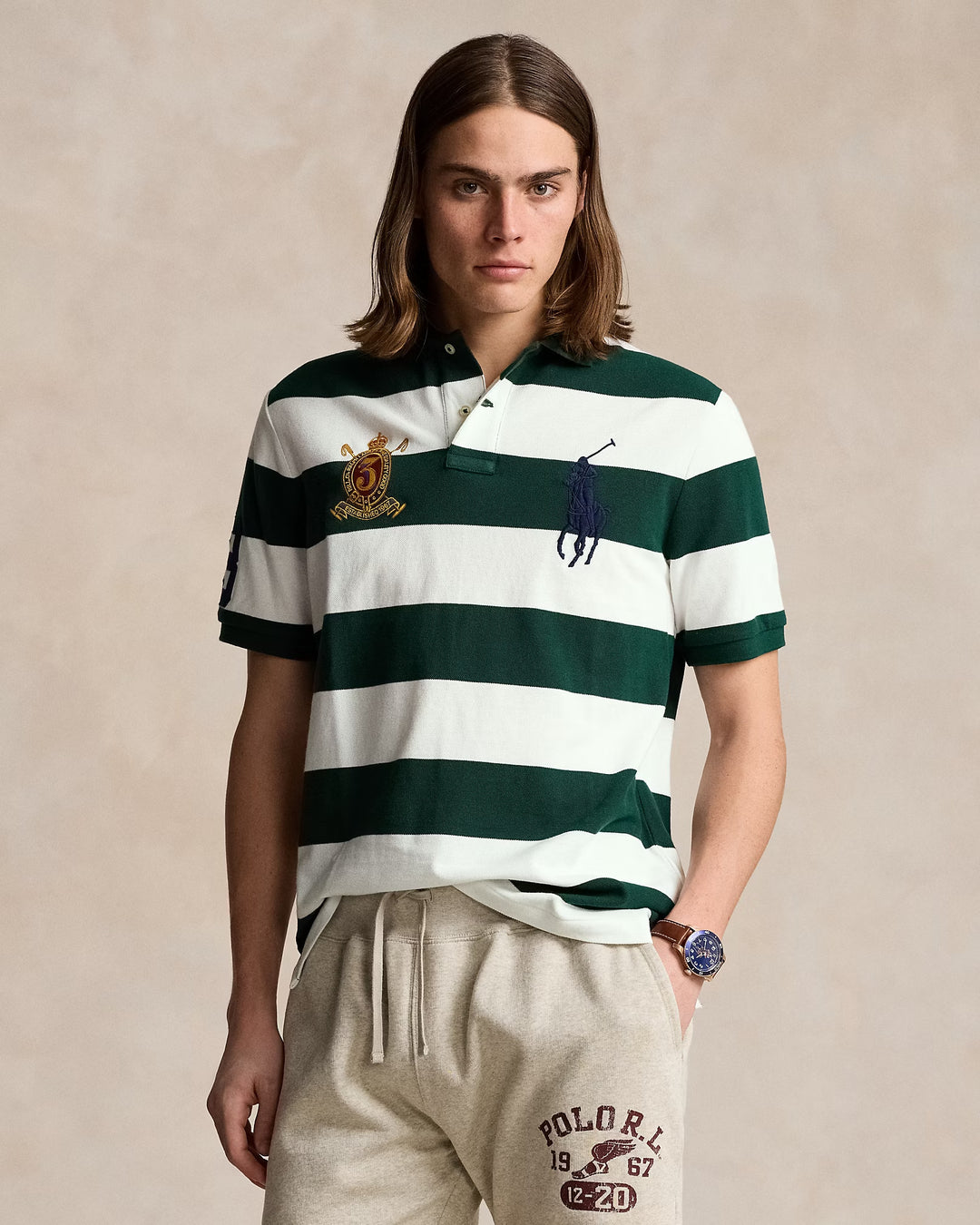 Ralph Lauren Classic Fit Big Pony Mesh Polo Shirt