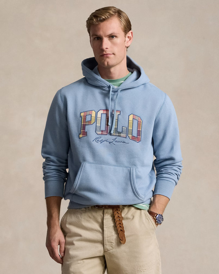 Ralph Lauren The RL Fleece Plaid-Logo Hoodie