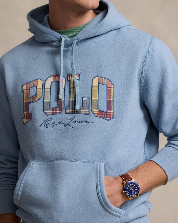 Ralph Lauren The RL Fleece Plaid-Logo Hoodie