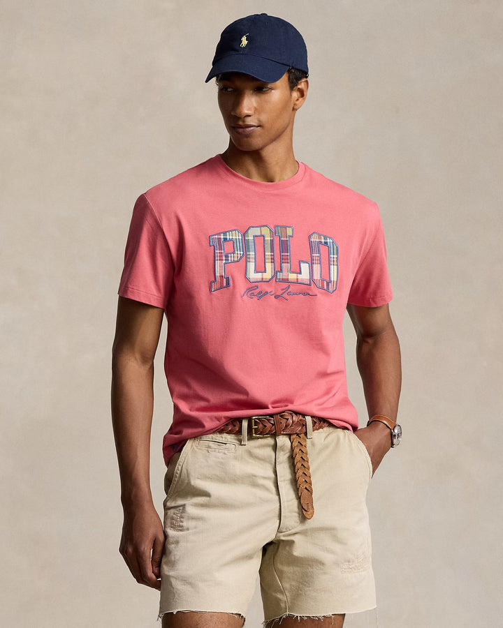 Ralph Lauren Classic Fit Plaid-Logo Jersey T-Shirt