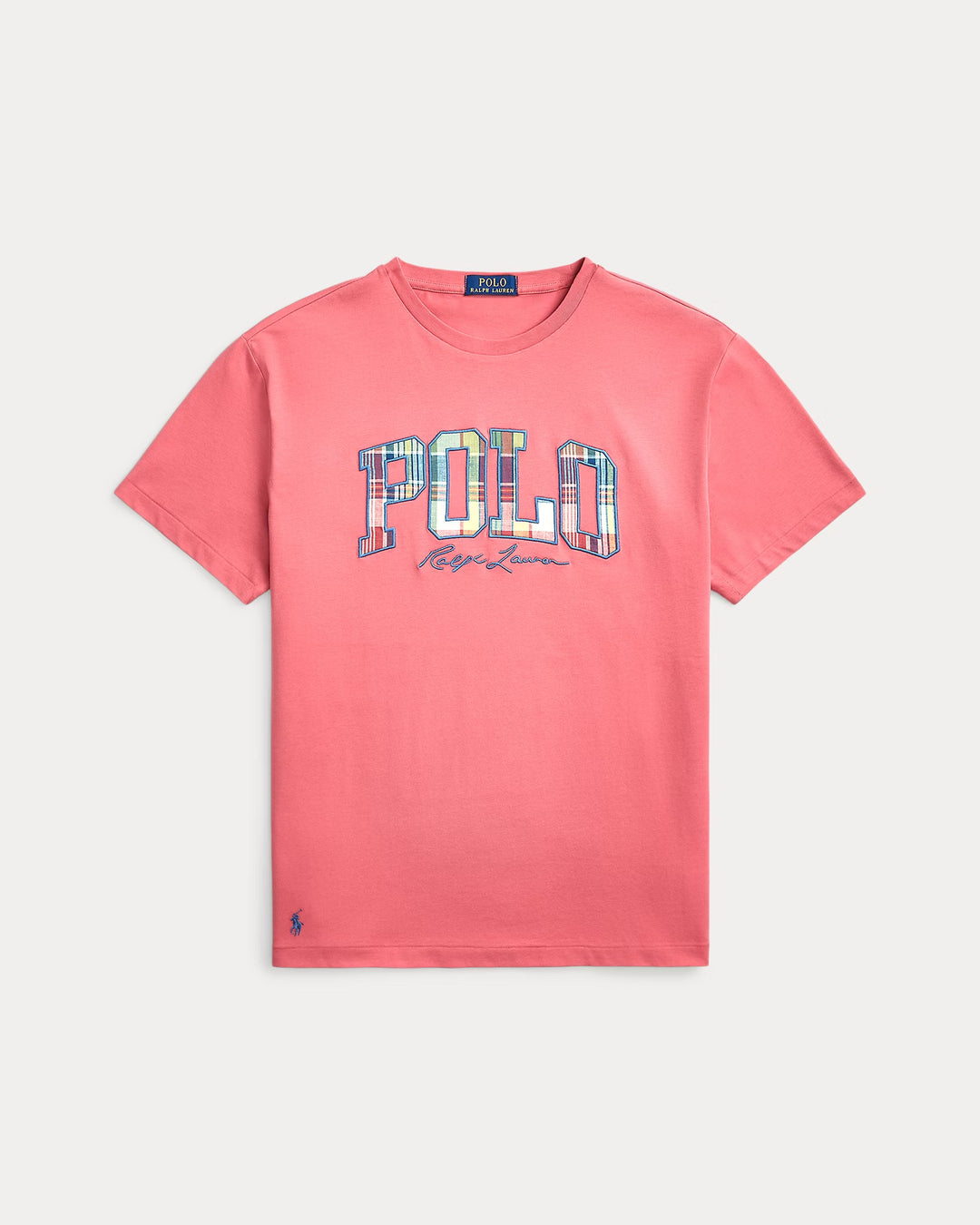 Ralph Lauren Classic Fit Plaid-Logo Jersey T-Shirt