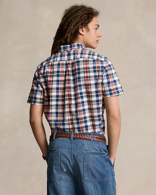 Ralph Lauren Classic Fit Plaid Oxford Shirt