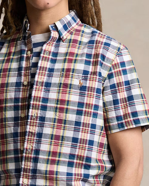 Ralph Lauren Classic Fit Plaid Oxford Shirt
