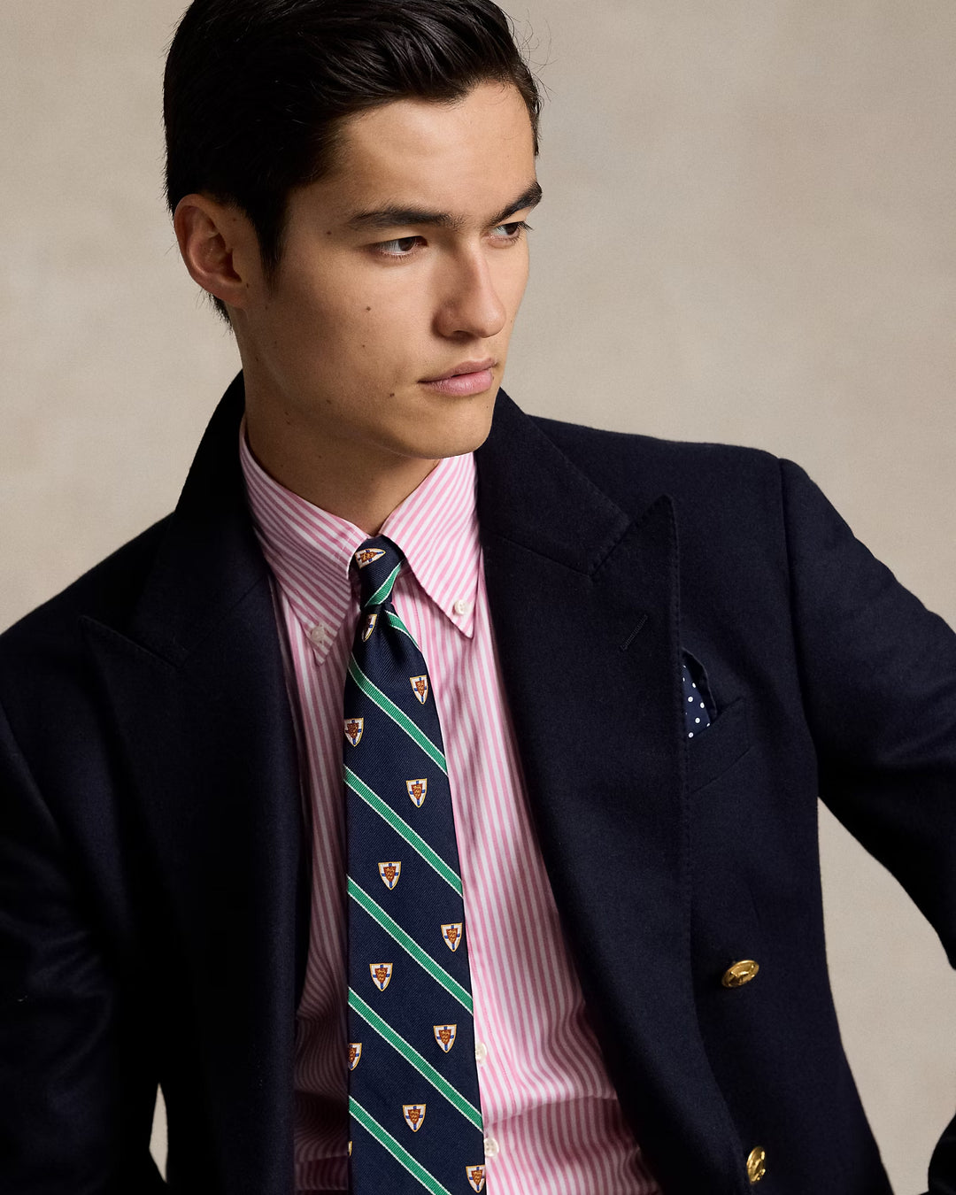 Ralph Lauren Classic Fit Striped Poplin Shirt