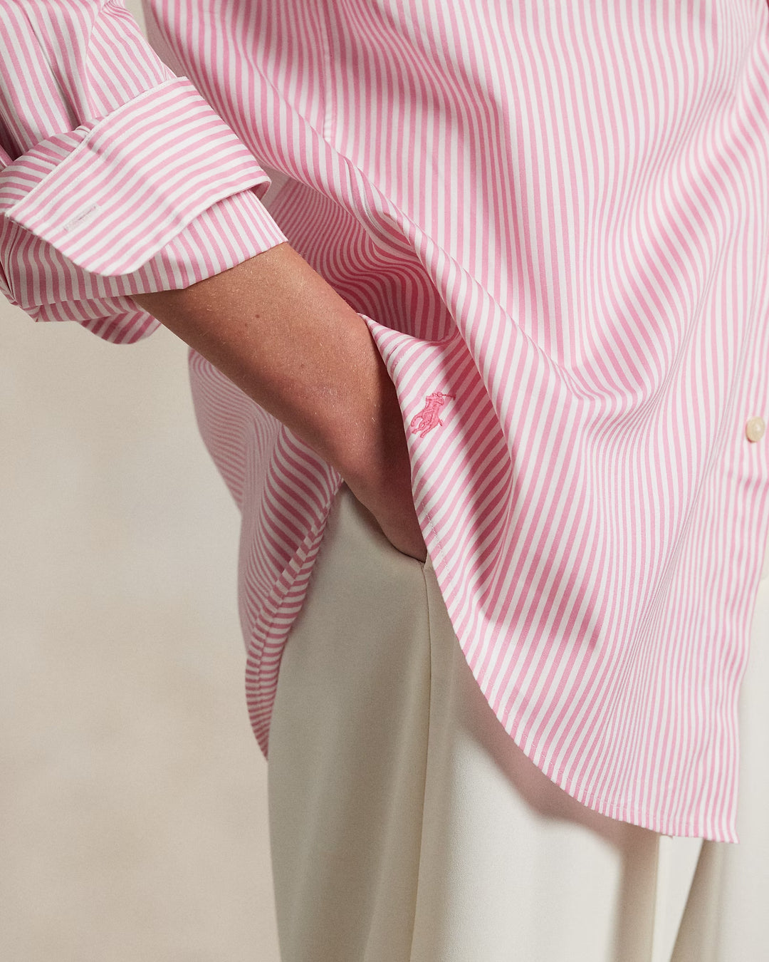 Ralph Lauren Classic Fit Striped Poplin Shirt