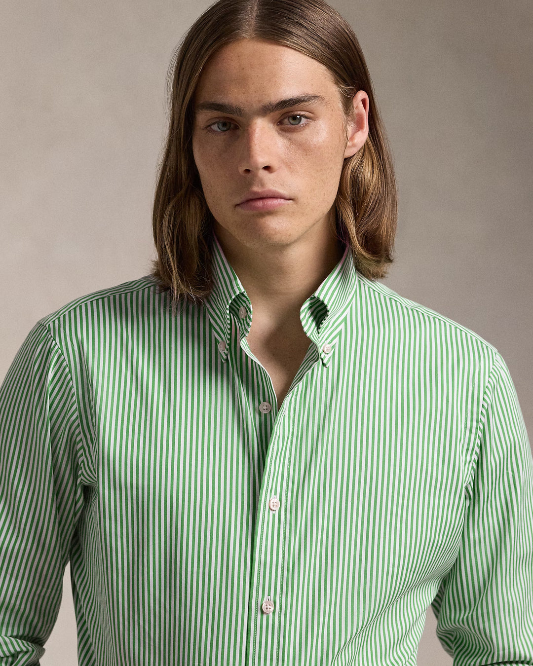 Ralph Lauren Classic Fit Striped Poplin Shirt