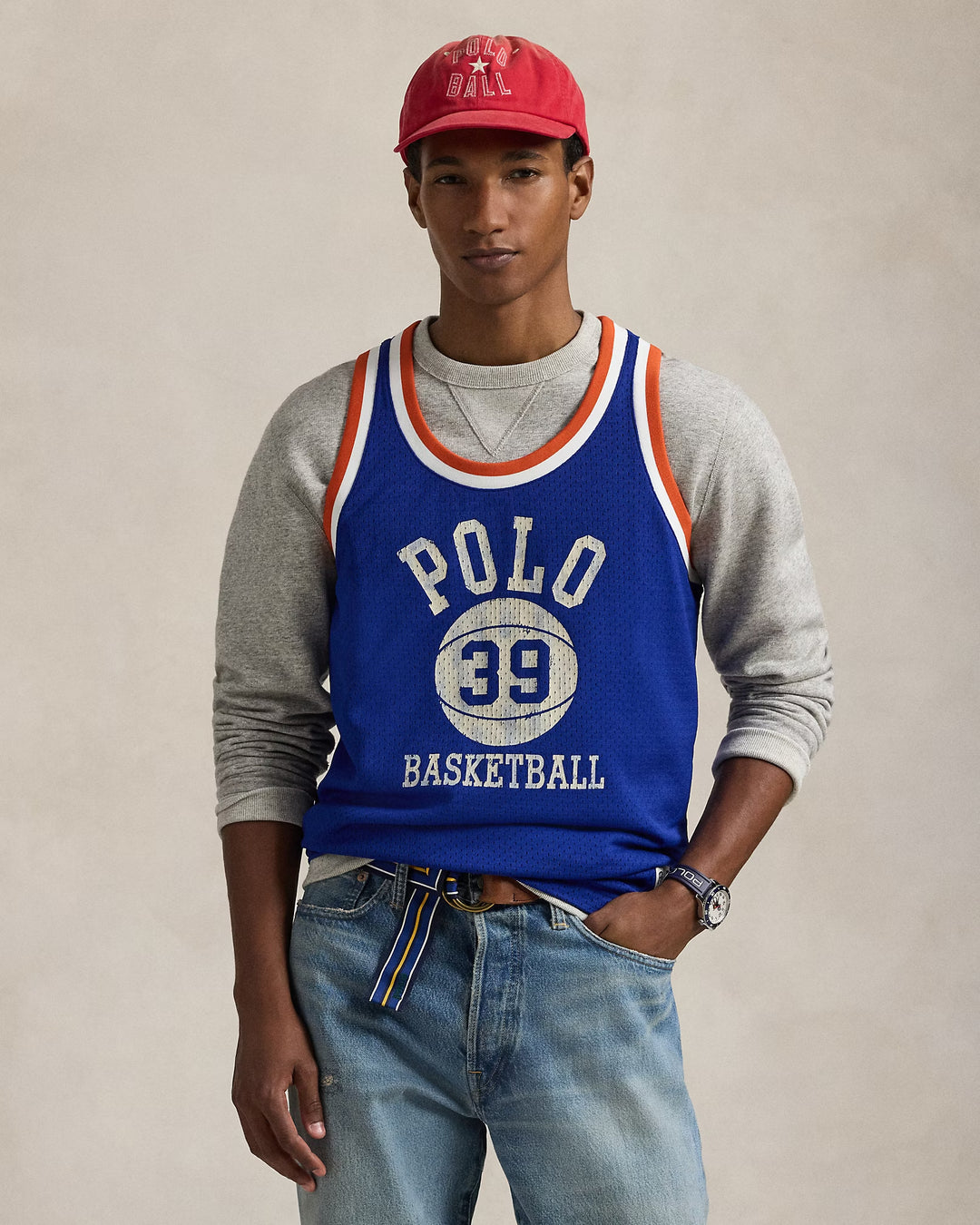Ralph Lauren Logo Mesh Tank